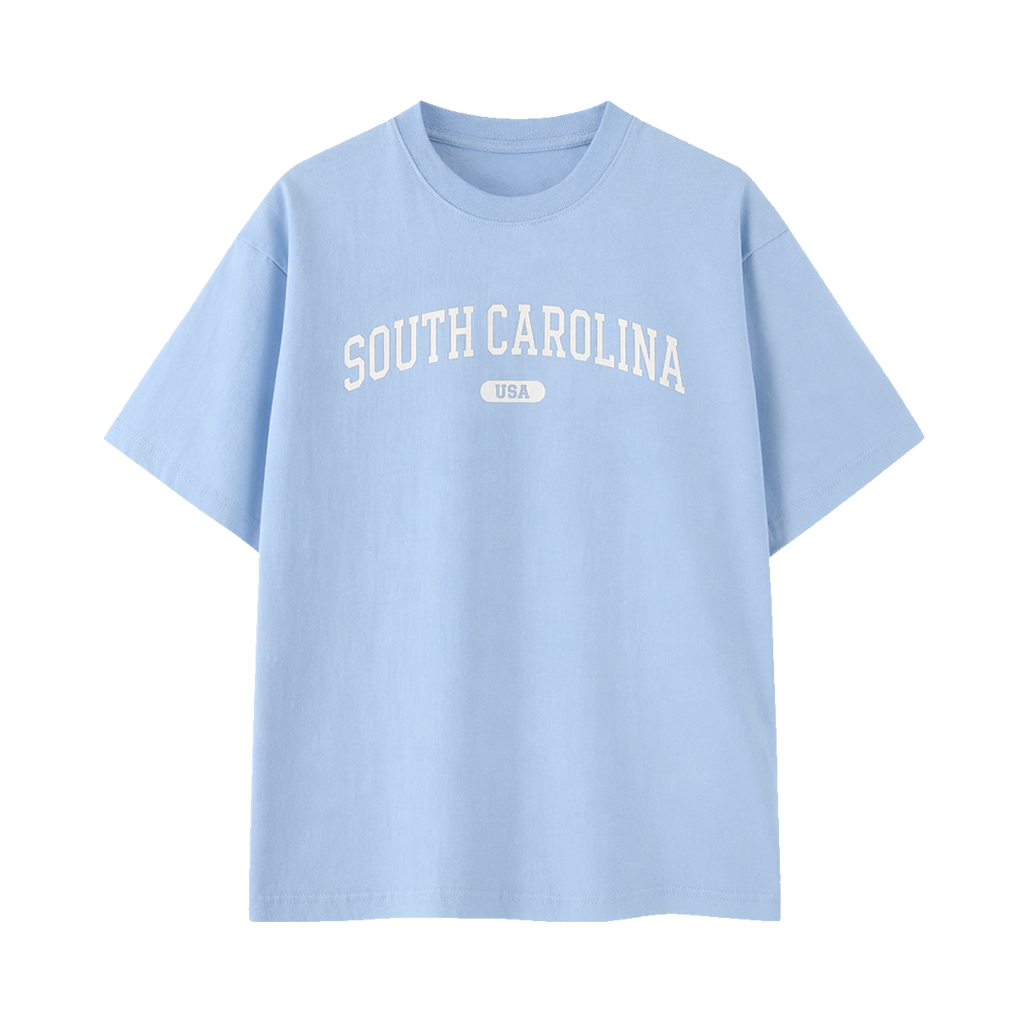 Collection 4 South Carolina Essential Cotton T-Shirt - Light Blue front