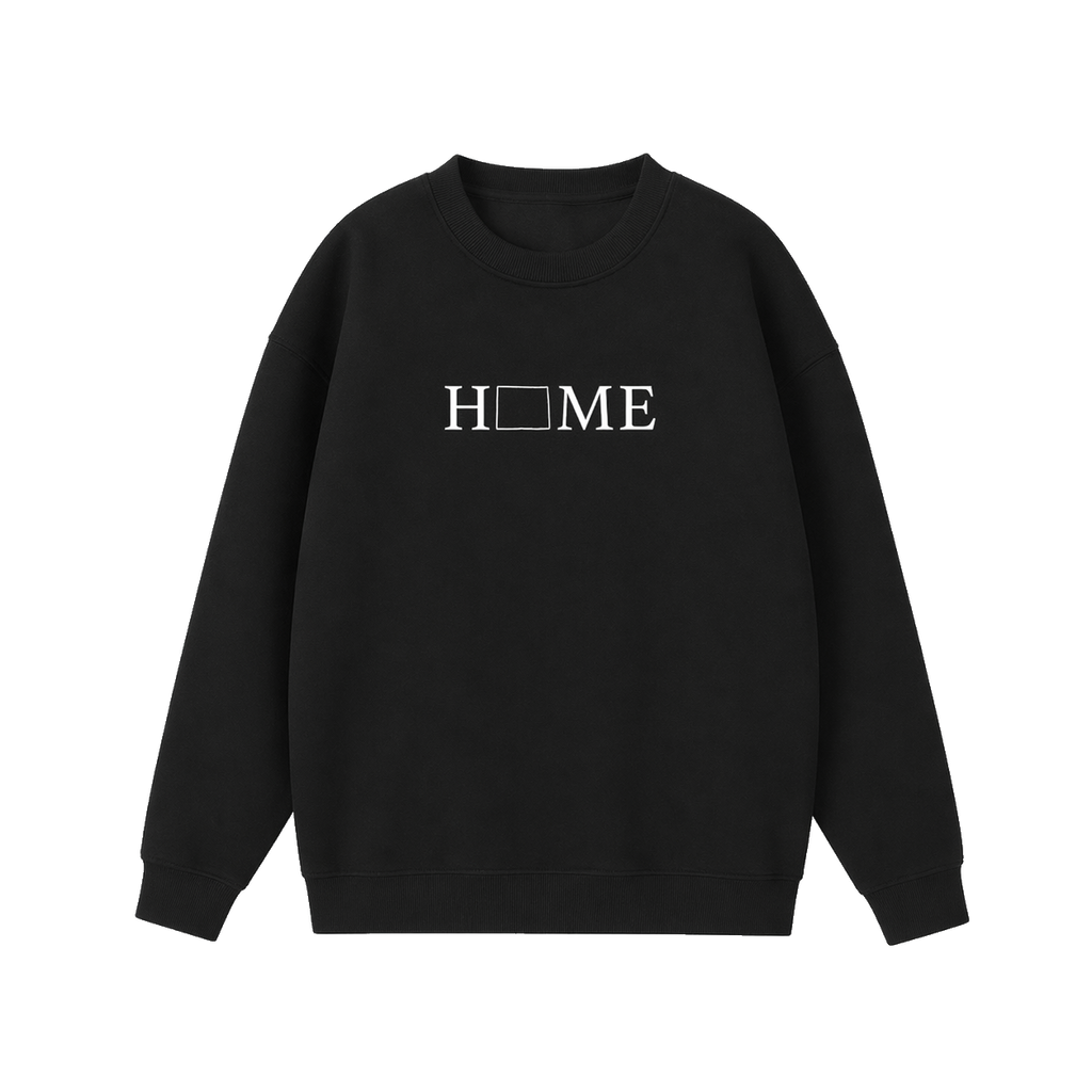 Collection 5 Wyoming Essential Heavyweight Crewneck Sweatshirt - Black front