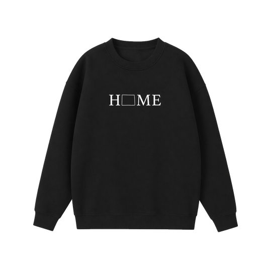 Collection 5 Wyoming Essential Heavyweight Crewneck Sweatshirt - Black front