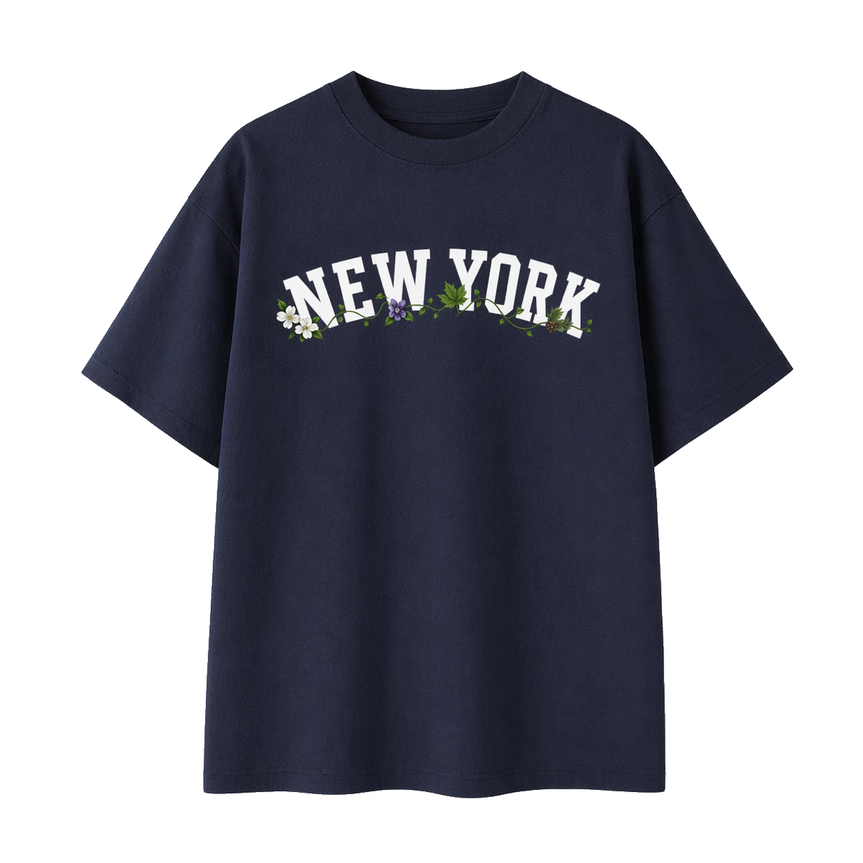 Collection 10 New York Essential Cotton T-Shirt - Navy Blue front