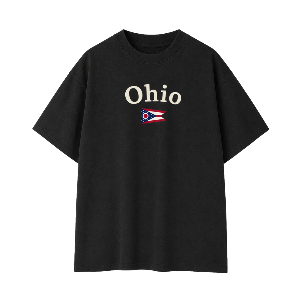 Collection 6 Ohio Essential Cotton T-Shirt - Black front