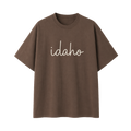 Collection 3 Idaho Essential Cotton T-Shirt - Coffee front