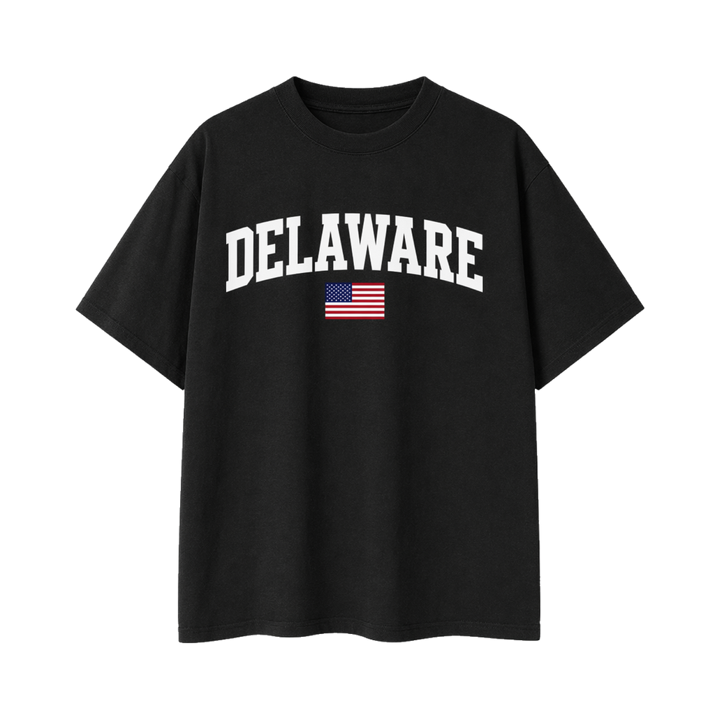 Collection 2 Delaware Essential Cotton T-Shirt - Black front
