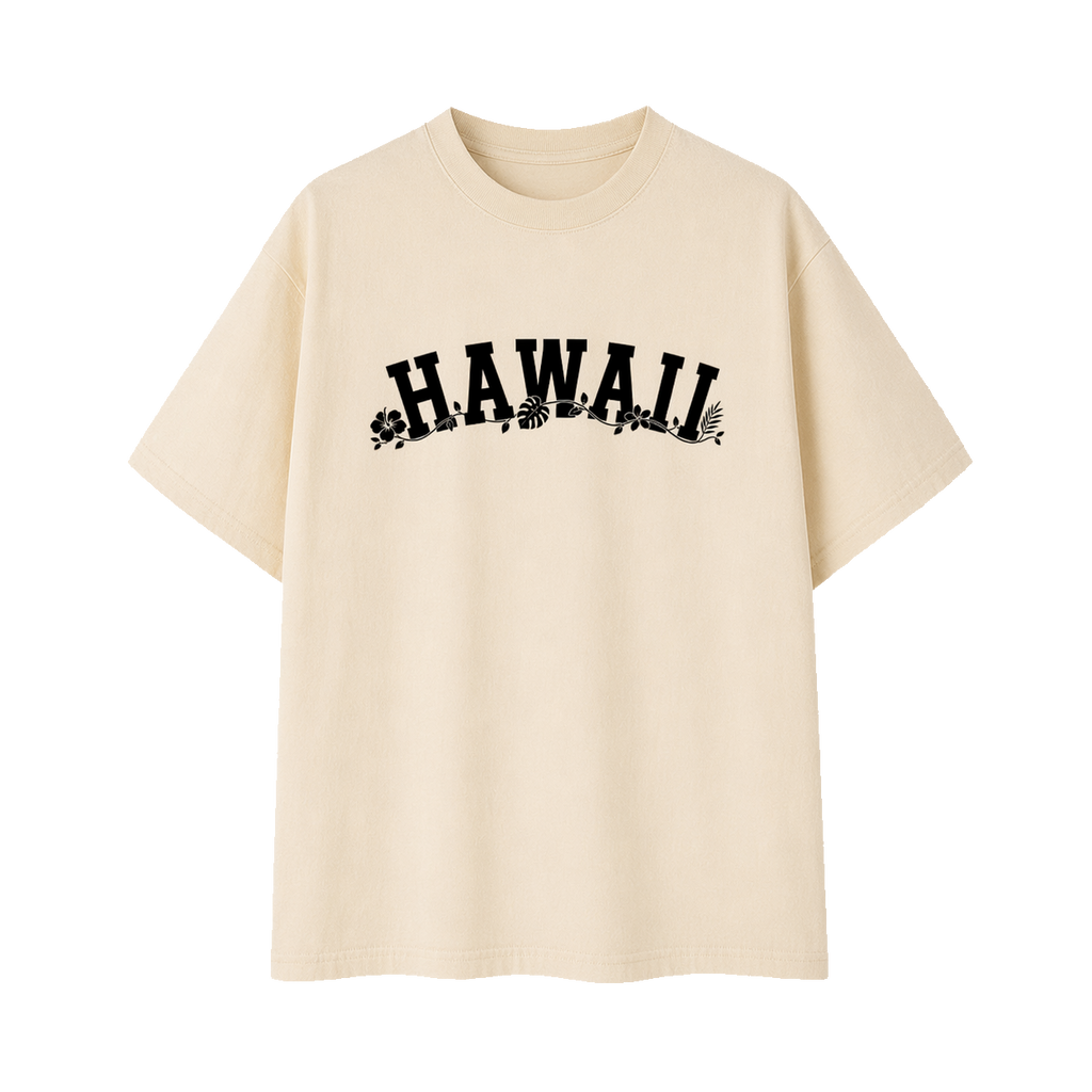 Collection 10 Hawaii Essential Cotton T-Shirt - Apricot front