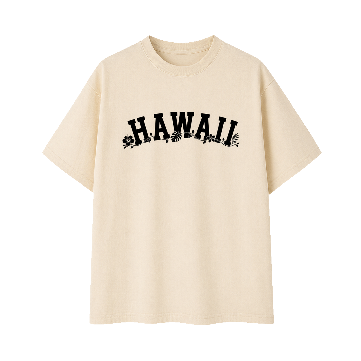 Collection 10 Hawaii Essential Cotton T-Shirt - Apricot front