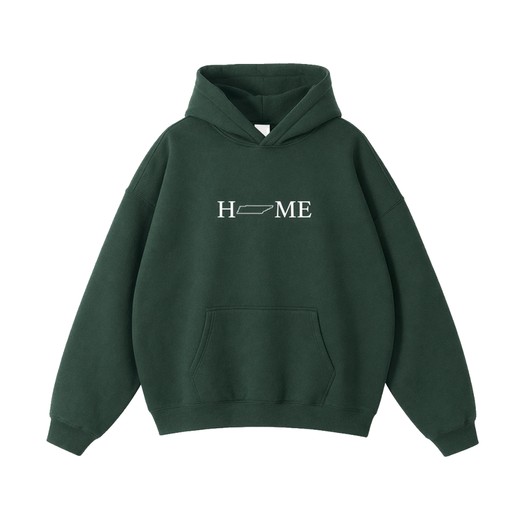 Collection 5 Tennessee Oversize Fleeced Hoodie - Eden Green front