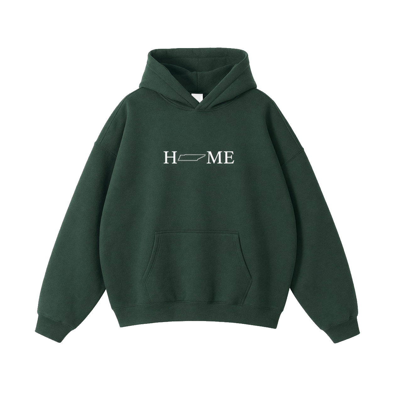 Collection 5 Tennessee Oversize Fleeced Hoodie - Eden Green front
