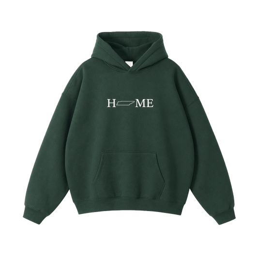 Collection 5 Tennessee Oversize Fleeced Hoodie - Eden Green front