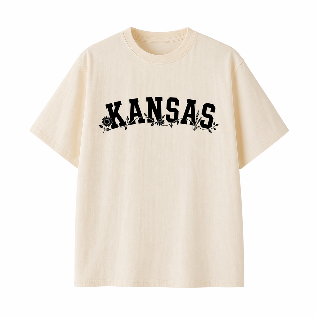 Collection 10 Kansas Essential Cotton T-Shirt - Apricot front