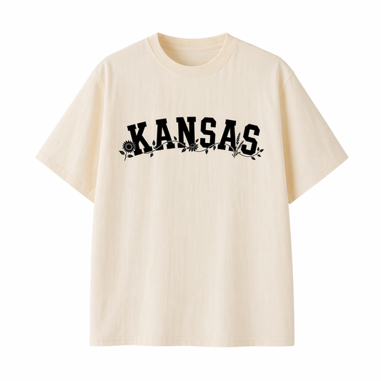 Collection 10 Kansas Essential Cotton T-Shirt - Apricot front