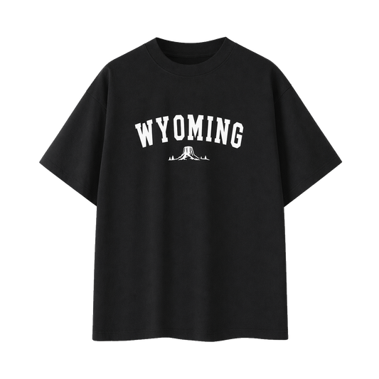 Collection 9 Wyoming Essential Cotton T-Shirt - Black front