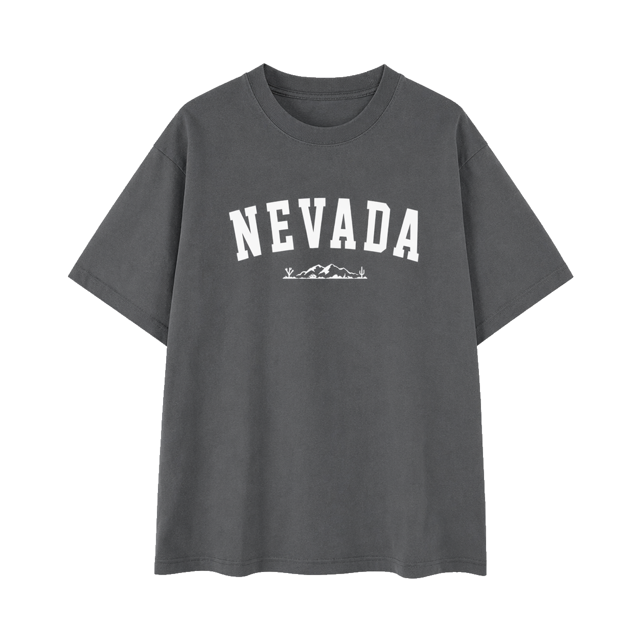 Collection 9 Nevada Essential Cotton T-Shirt - Dark Gray front