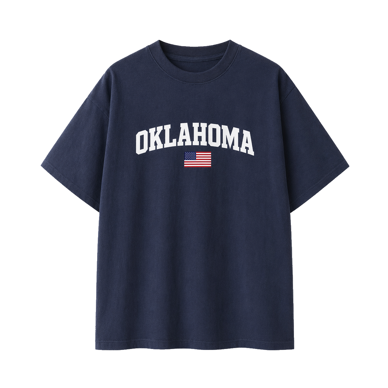 Collection 2 Oklahoma Essential Cotton T-Shirt - Navy Blue front