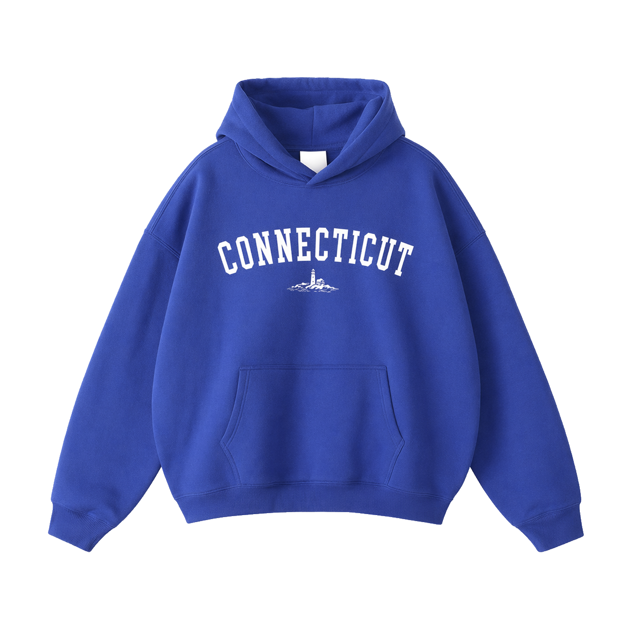 Collection 9 Connecticut Oversize Fleeced Hoodie - Klein Blue front