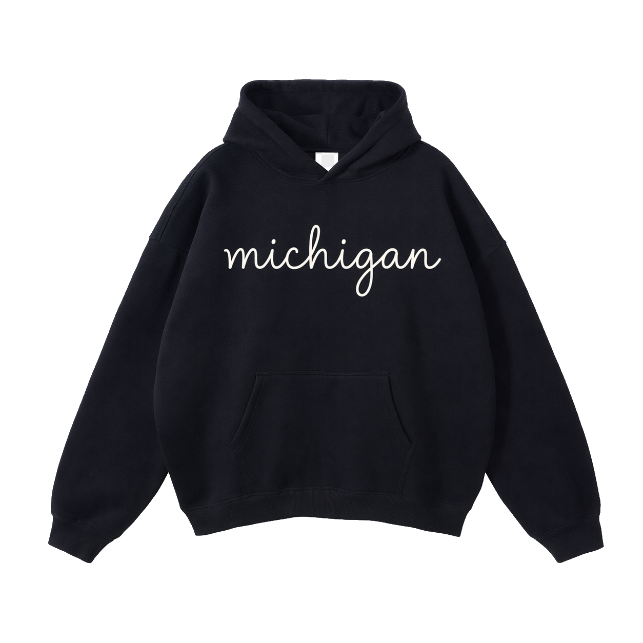 Collection 3 Michigan Oversize Fleeced Hoodie - Black front