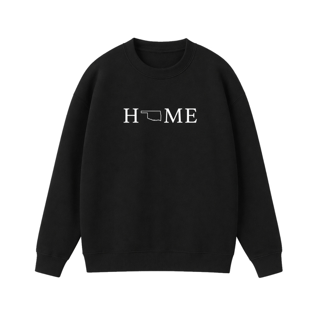 Collection 5 Oklahoma Essential Heavyweight Crewneck Sweatshirt - Black front