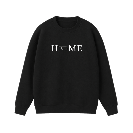 Collection 5 Oklahoma Essential Heavyweight Crewneck Sweatshirt - Black front