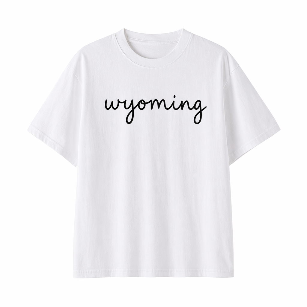 Collection 3 Wyoming Essential Cotton T-Shirt - White front