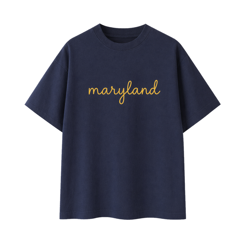 Collection 3 Maryland Essential Cotton T-Shirt - Navy Blue front