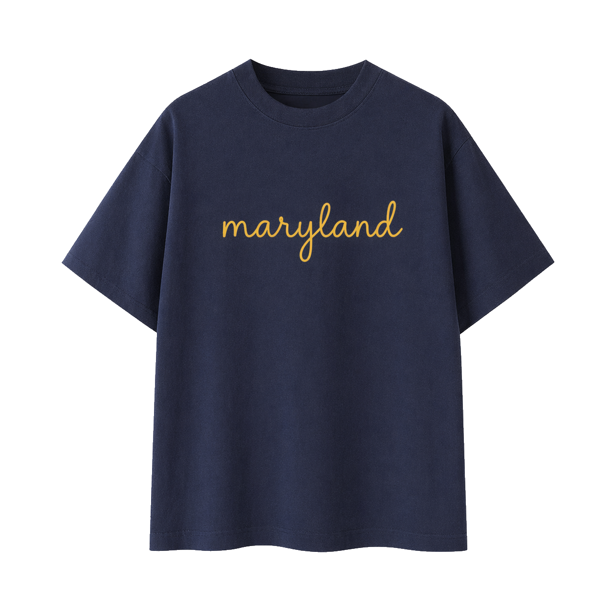 Collection 3 Maryland Essential Cotton T-Shirt - Navy Blue front