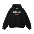 Collection 7 Maryland Oversize Fleeced Hoodie - Black front