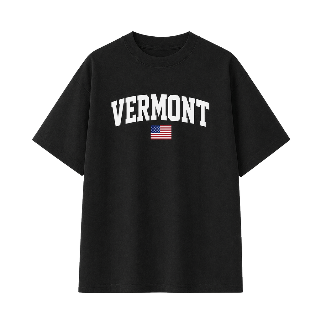 Collection 2 Vermont Essential Cotton T-Shirt - Black front