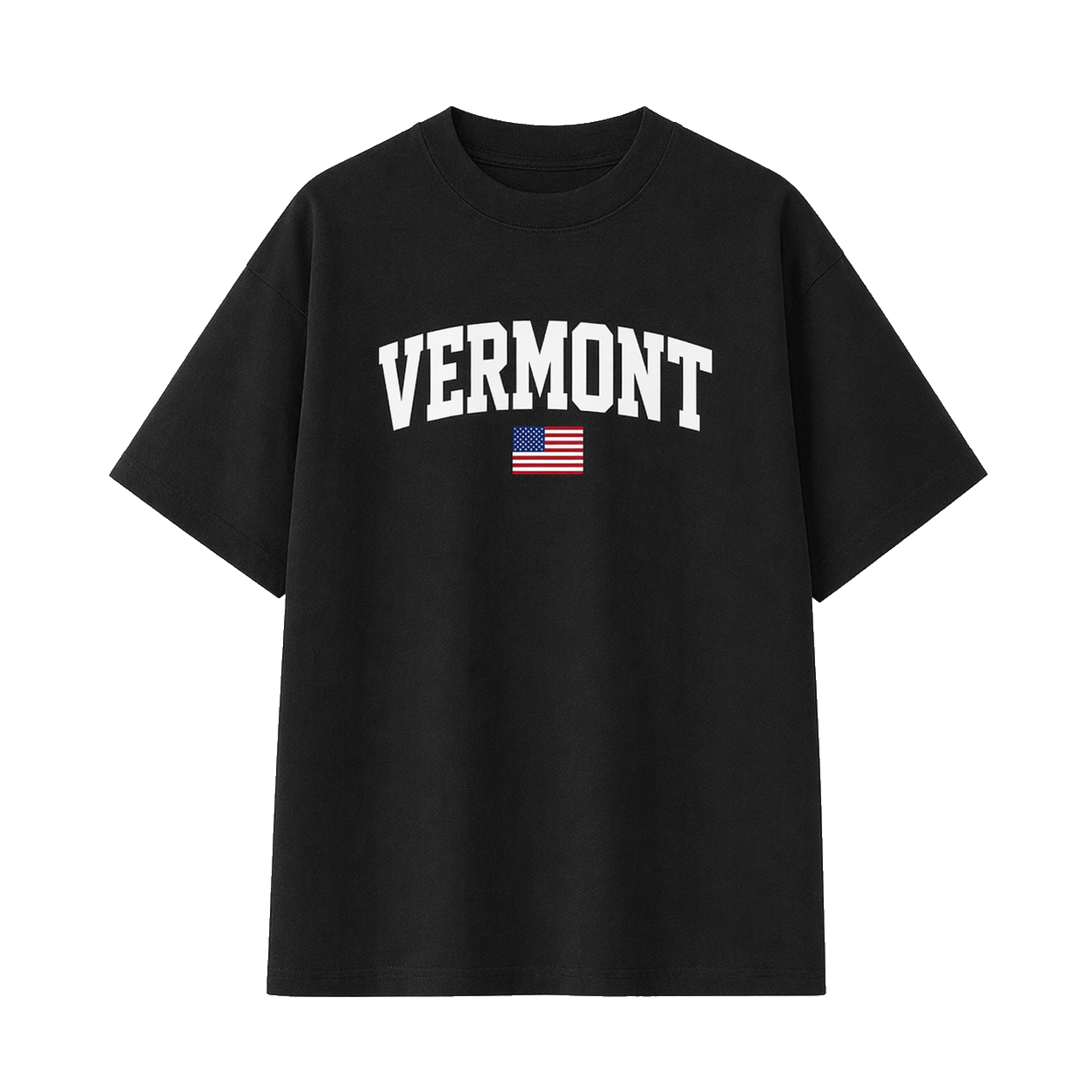 Collection 2 Vermont Essential Cotton T-Shirt - Black front