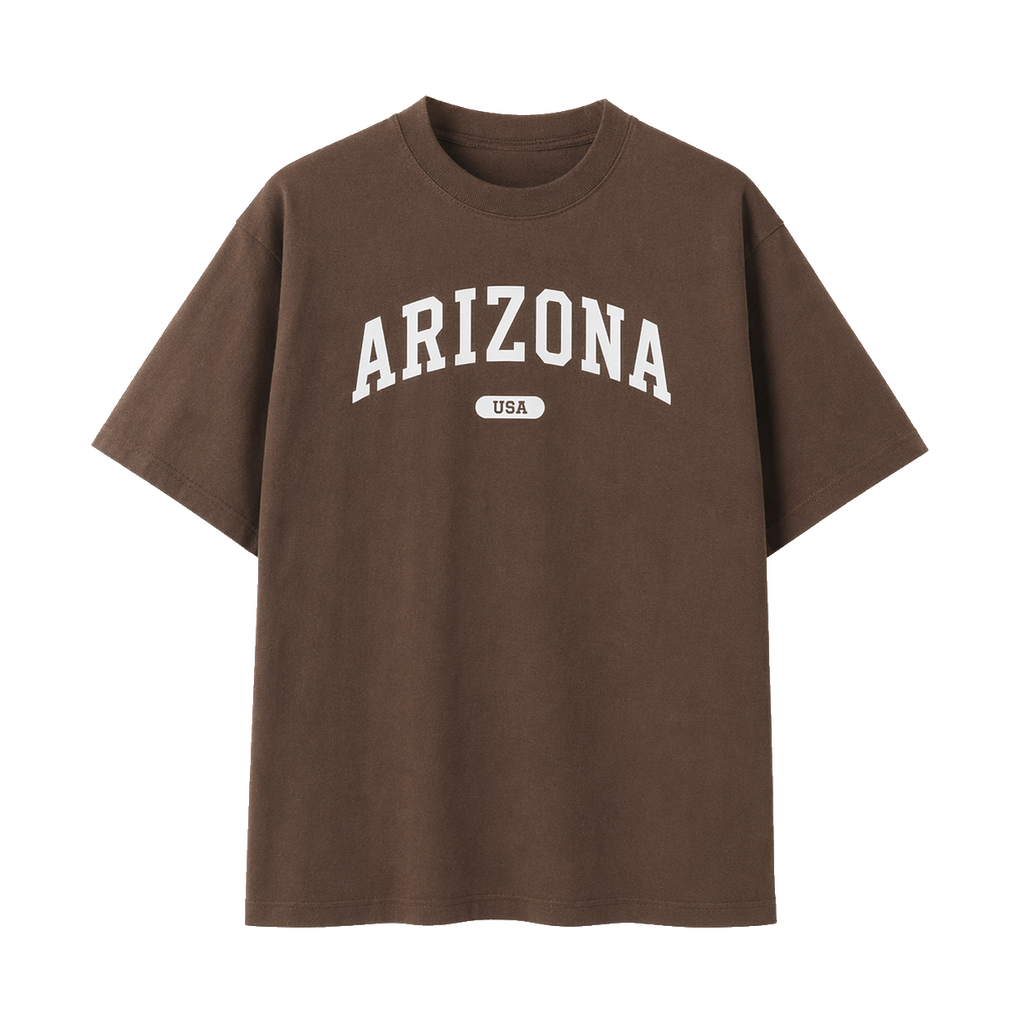 Collection 4 Arizona Essential Cotton T-Shirt - Coffee front