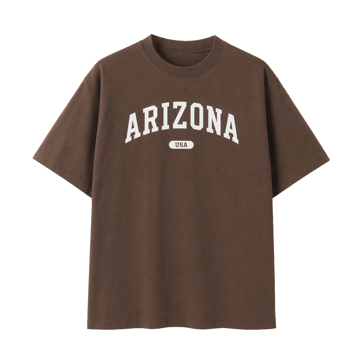 Collection 4 Arizona Essential Cotton T-Shirt - Coffee front