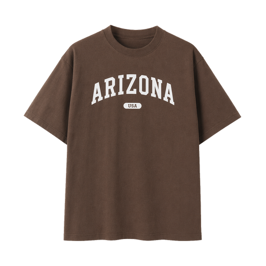 Collection 4 Arizona Essential Cotton T-Shirt - Coffee front