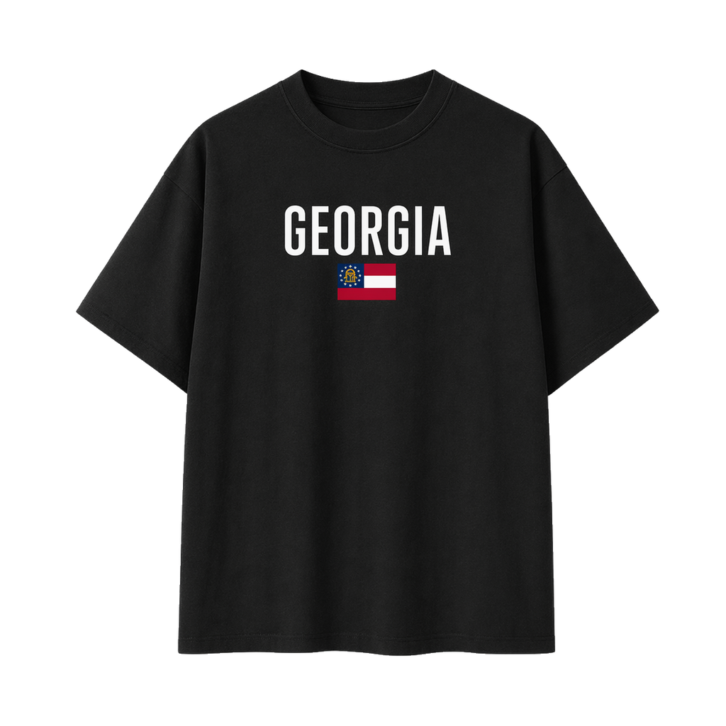 Collection 7 Georgia Essential Cotton T-Shirt - Black front