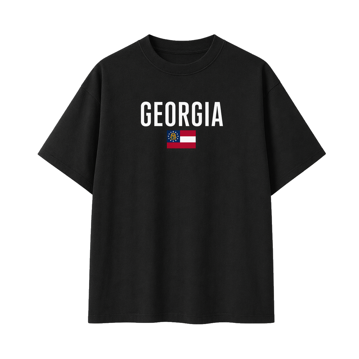 Collection 7 Georgia Essential Cotton T-Shirt - Black front