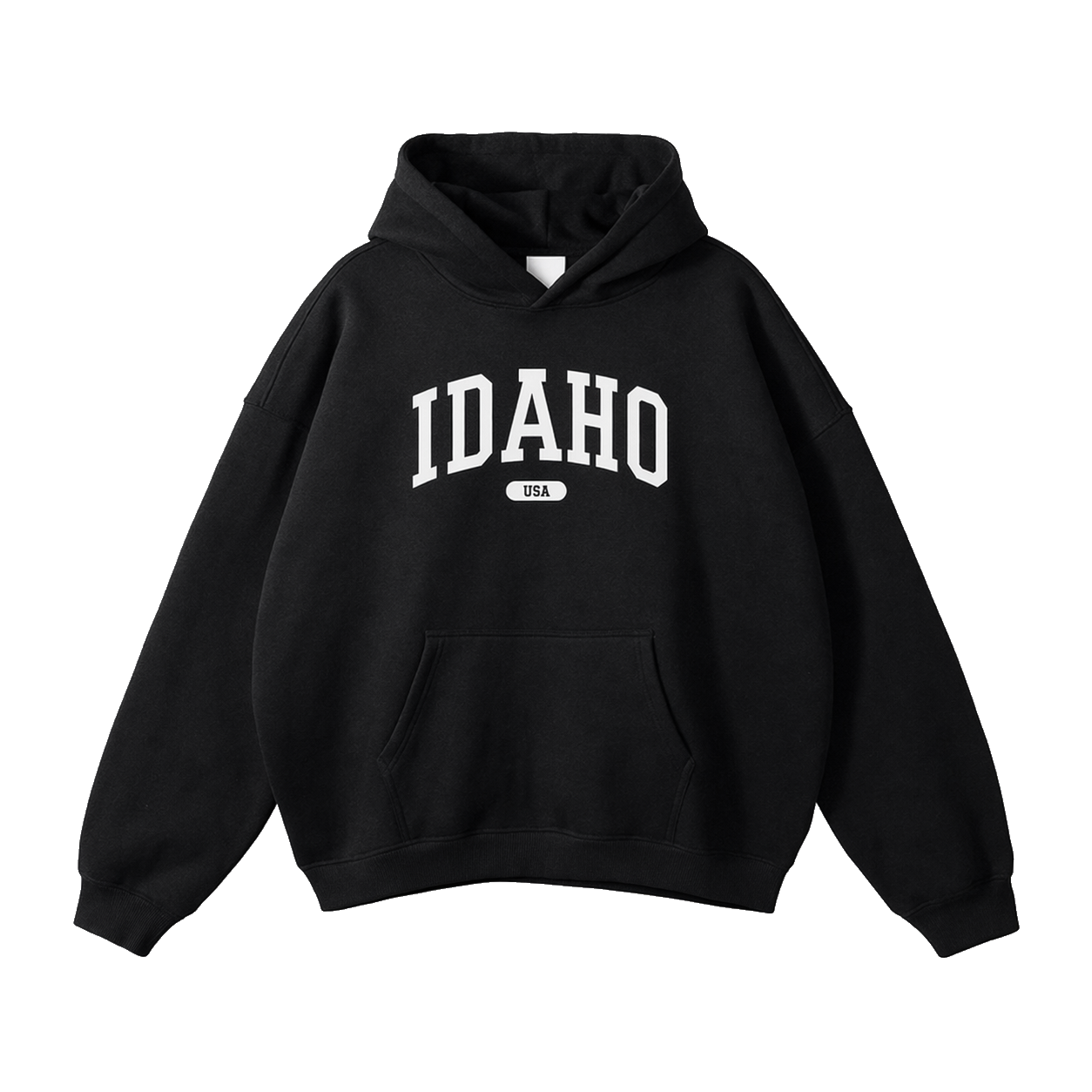 Collection 4 Idaho Oversize Fleeced Hoodie - Black front