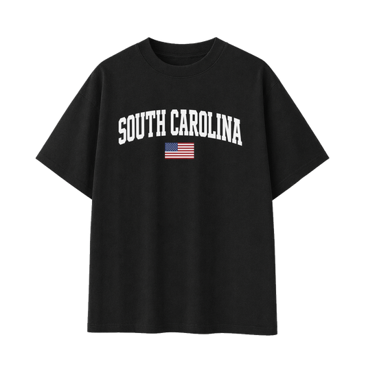 Collection 2 South Carolina Essential Cotton T-Shirt - Black front