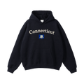 Collection 6 Connecticut Oversize Fleeced Hoodie - Black front