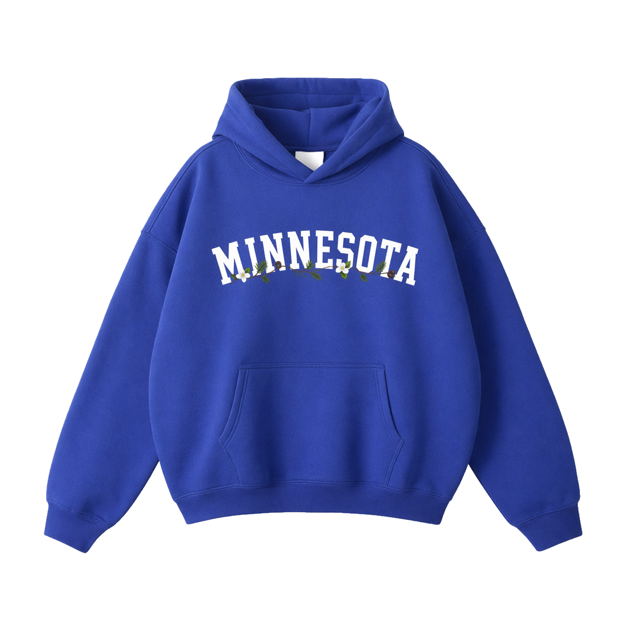 Collection 10 Minnesota Oversize Fleeced Hoodie - Klein Blue front
