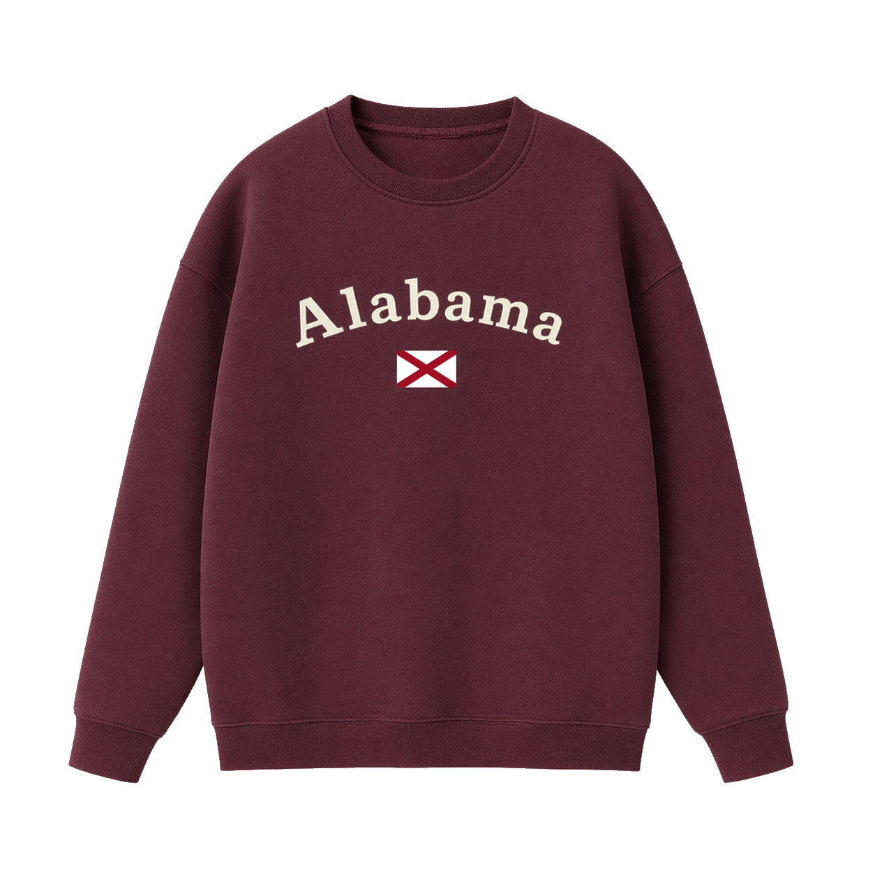 Collection 6 Alabama Essential Heavyweight Crewneck Sweatshirt - Dull Red front