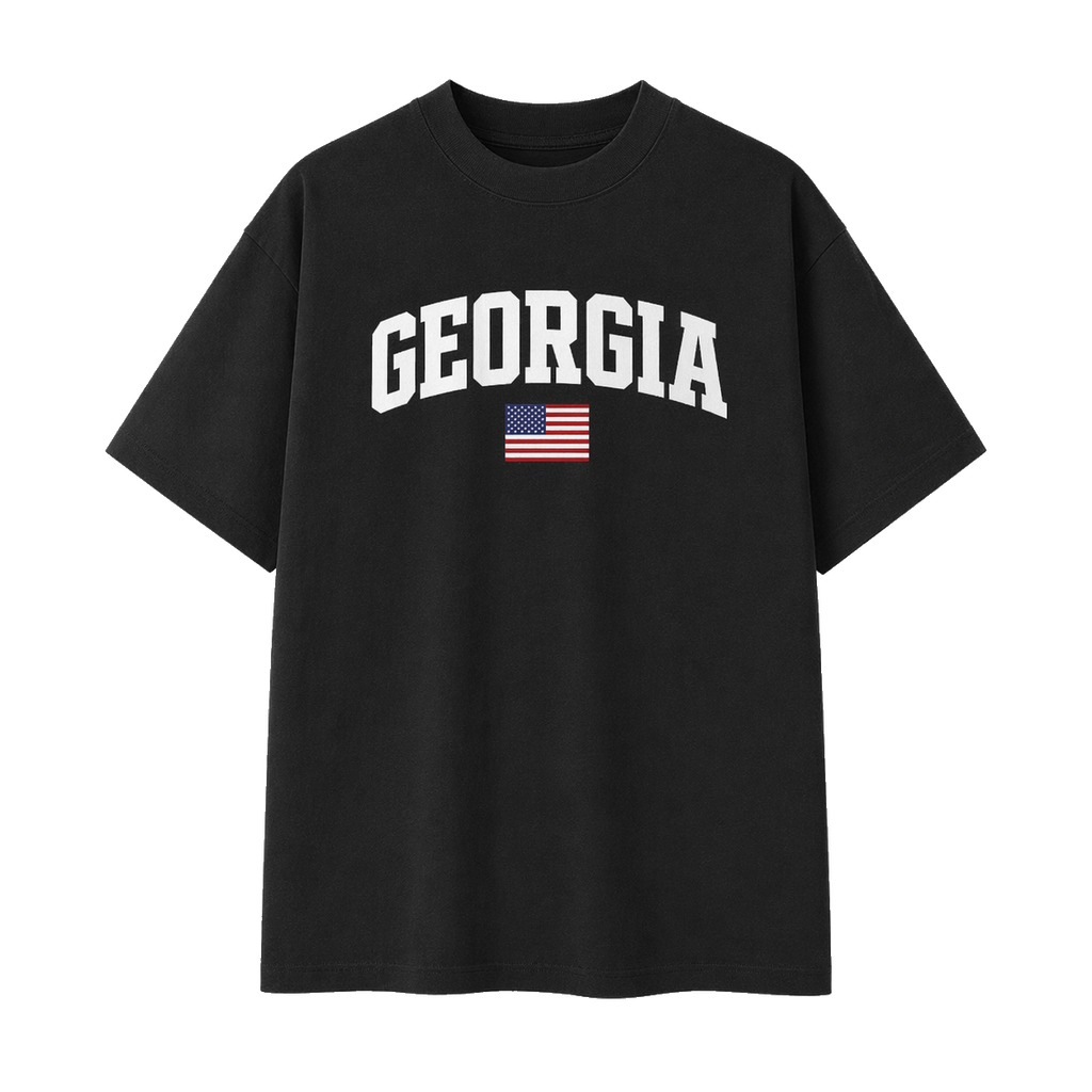 Collection 2 Georgia Essential Cotton T-Shirt - Black front