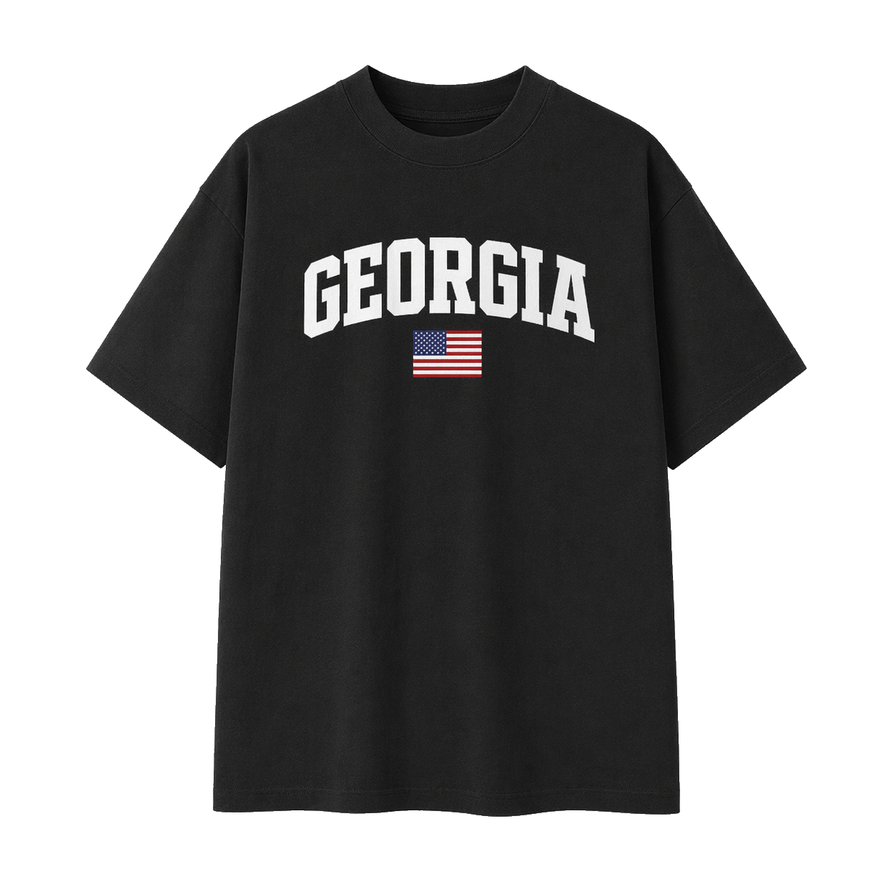 Collection 2 Georgia Essential Cotton T-Shirt - Black front