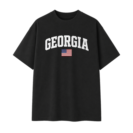 Collection 2 Georgia Essential Cotton T-Shirt - Black front