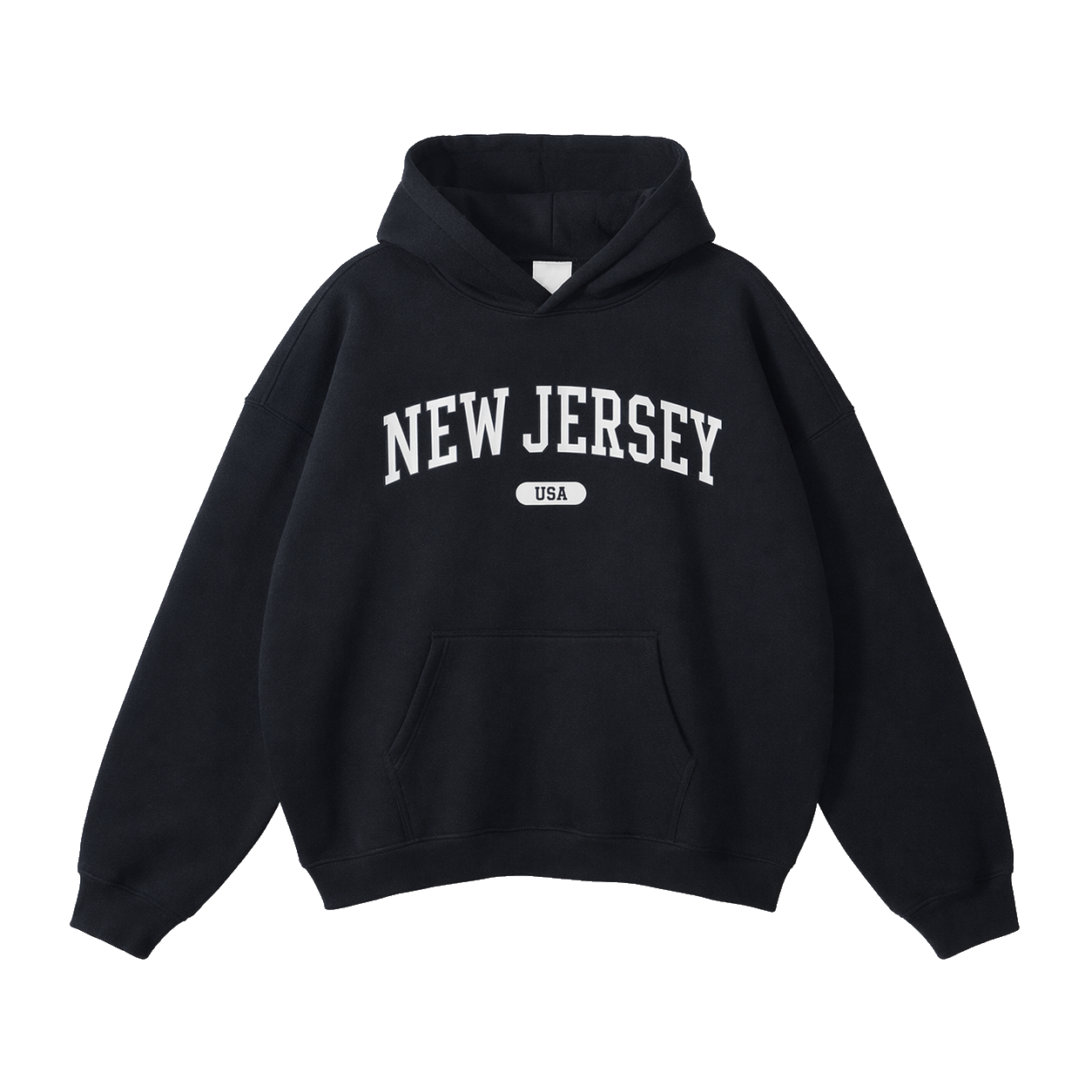 Collection 4 New Jersey Oversize Fleeced Hoodie - Black front