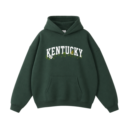 Collection 10 Kentucky Oversize Fleeced Hoodie - Eden Green front