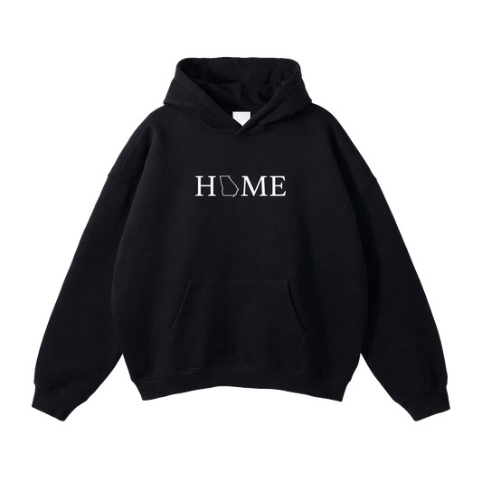 Collection 5 Georgia Oversize Fleeced Hoodie - Black front