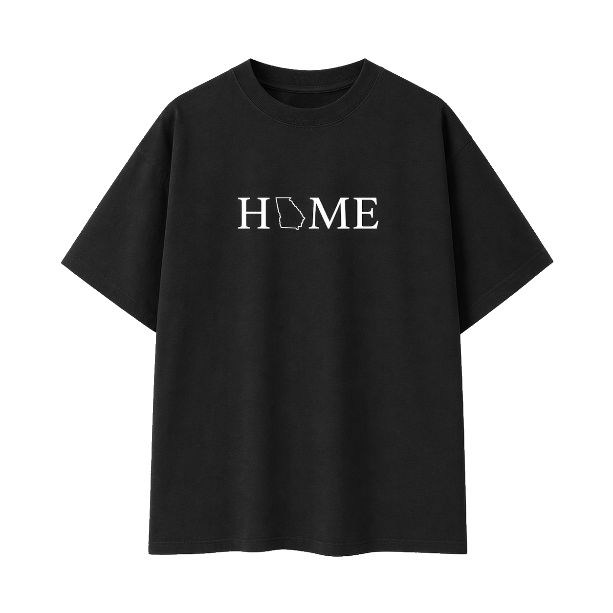 Collection 5 Georgia Essential Cotton T-Shirt - Black front