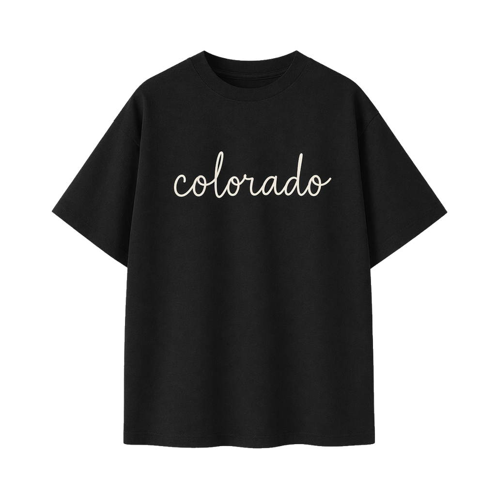 Collection 3 Colorado Essential Cotton T-Shirt - Black front