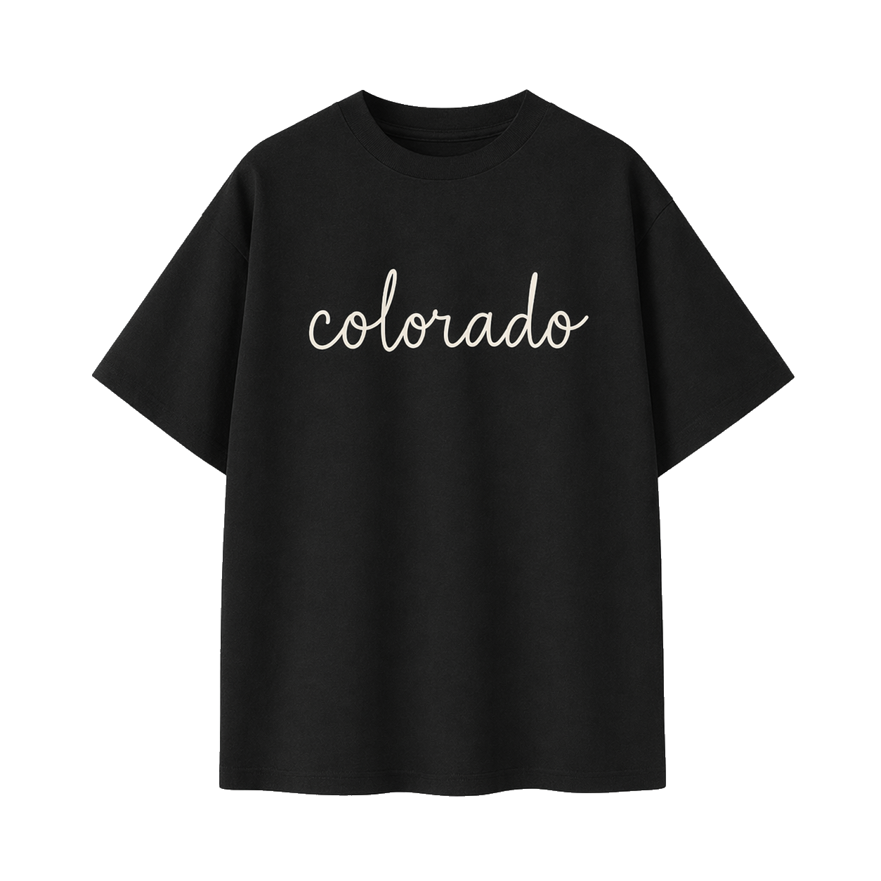 Collection 3 Colorado Essential Cotton T-Shirt - Black front