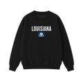 Collection 7 Louisiana Essential Heavyweight Crewneck Sweatshirt - Black front