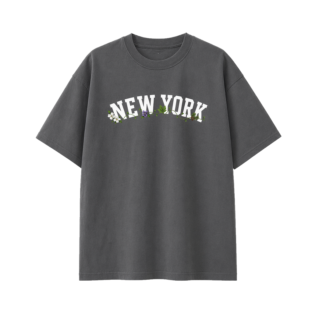 Collection 10 New York Essential Cotton T-Shirt - Dark Gray front