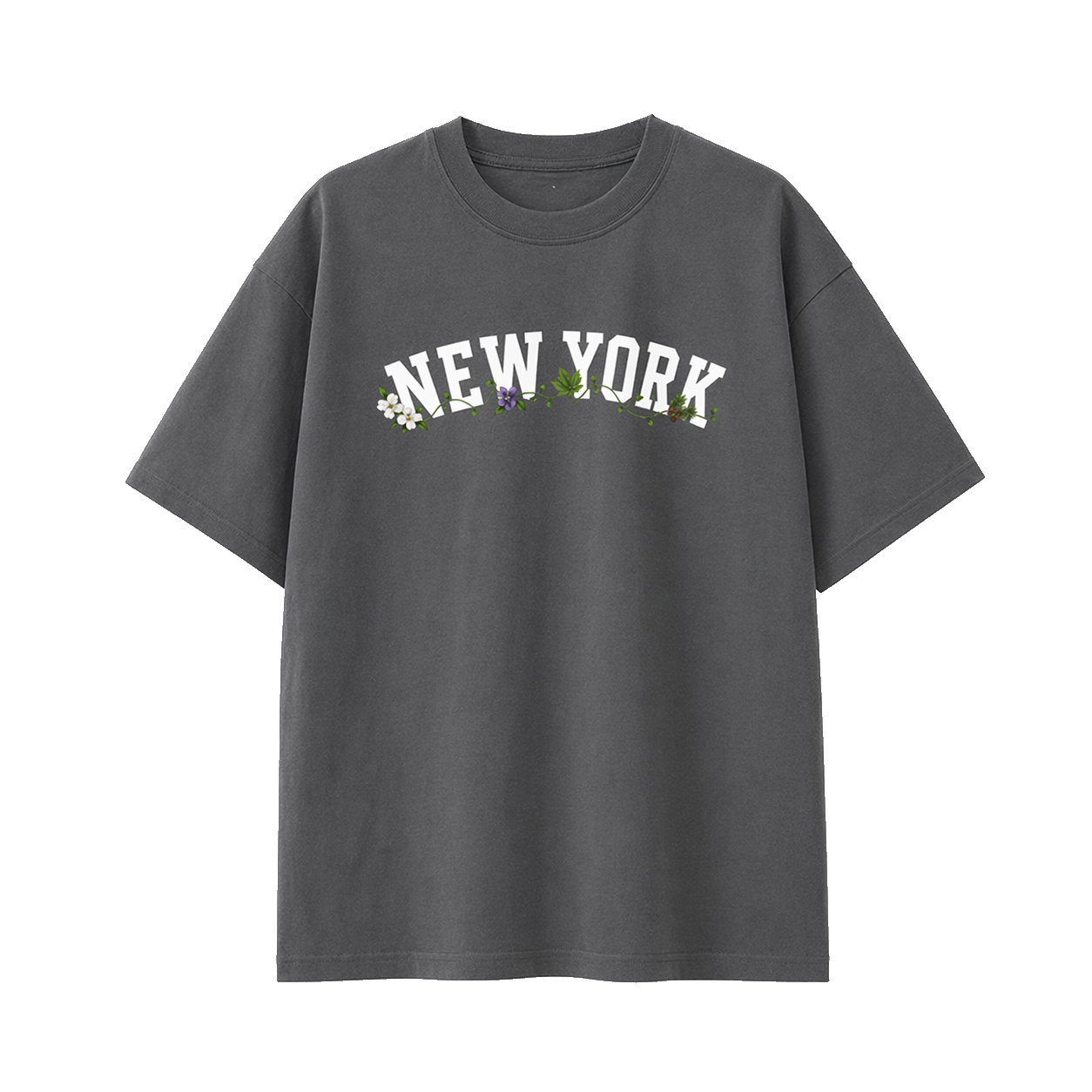 Collection 10 New York Essential Cotton T-Shirt - Dark Gray front