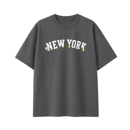 Collection 10 New York Essential Cotton T-Shirt - Dark Gray front